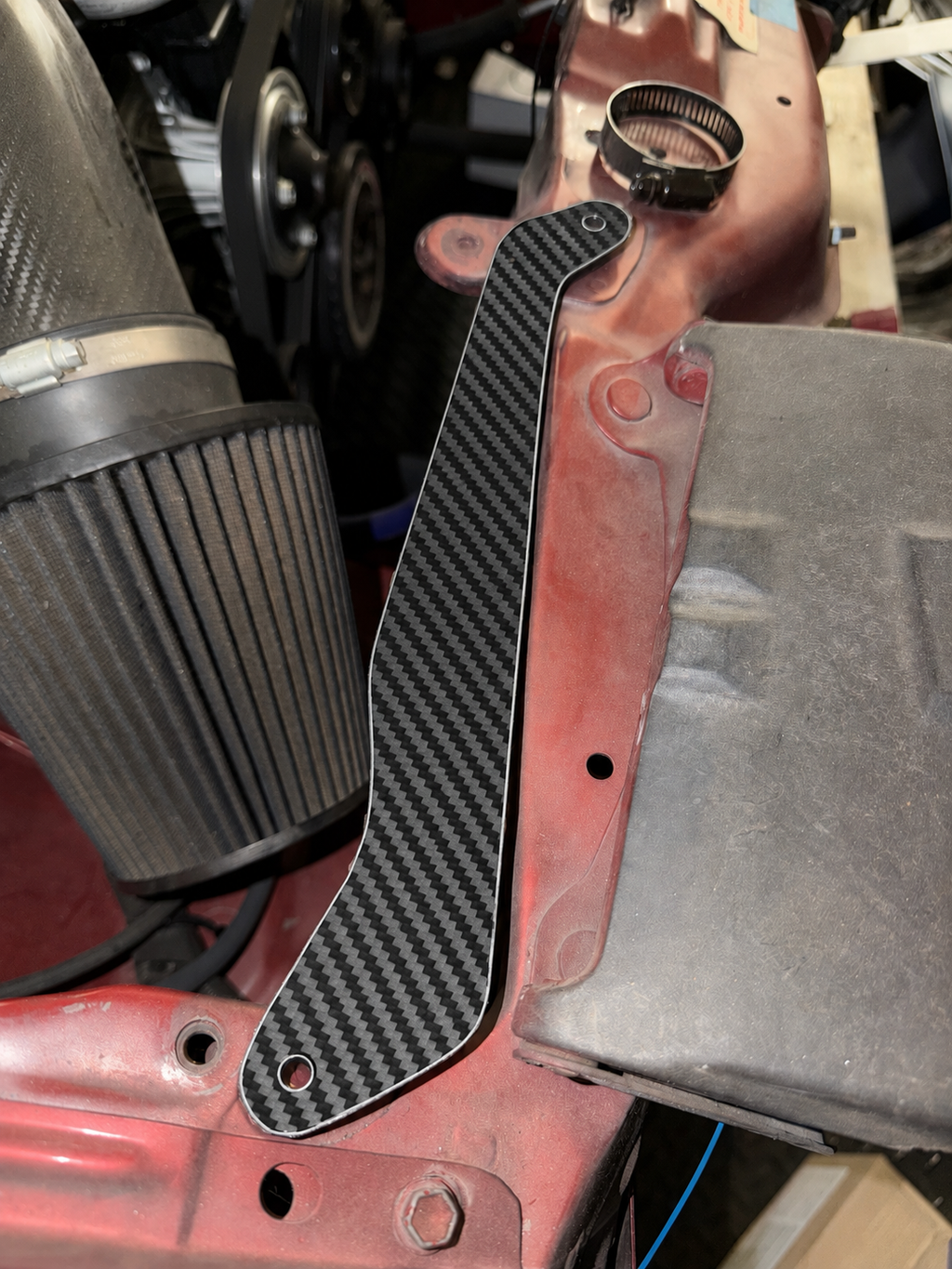 DPG Carbon Fiber Hood Seal & Battery Cover Trim (Pair) 1986.5-1992 Mk3 Toyota Supra (A70)