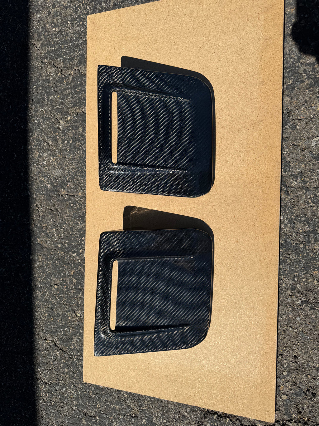 Mk3 Toyota Supra carbon fiber headlight covers vented