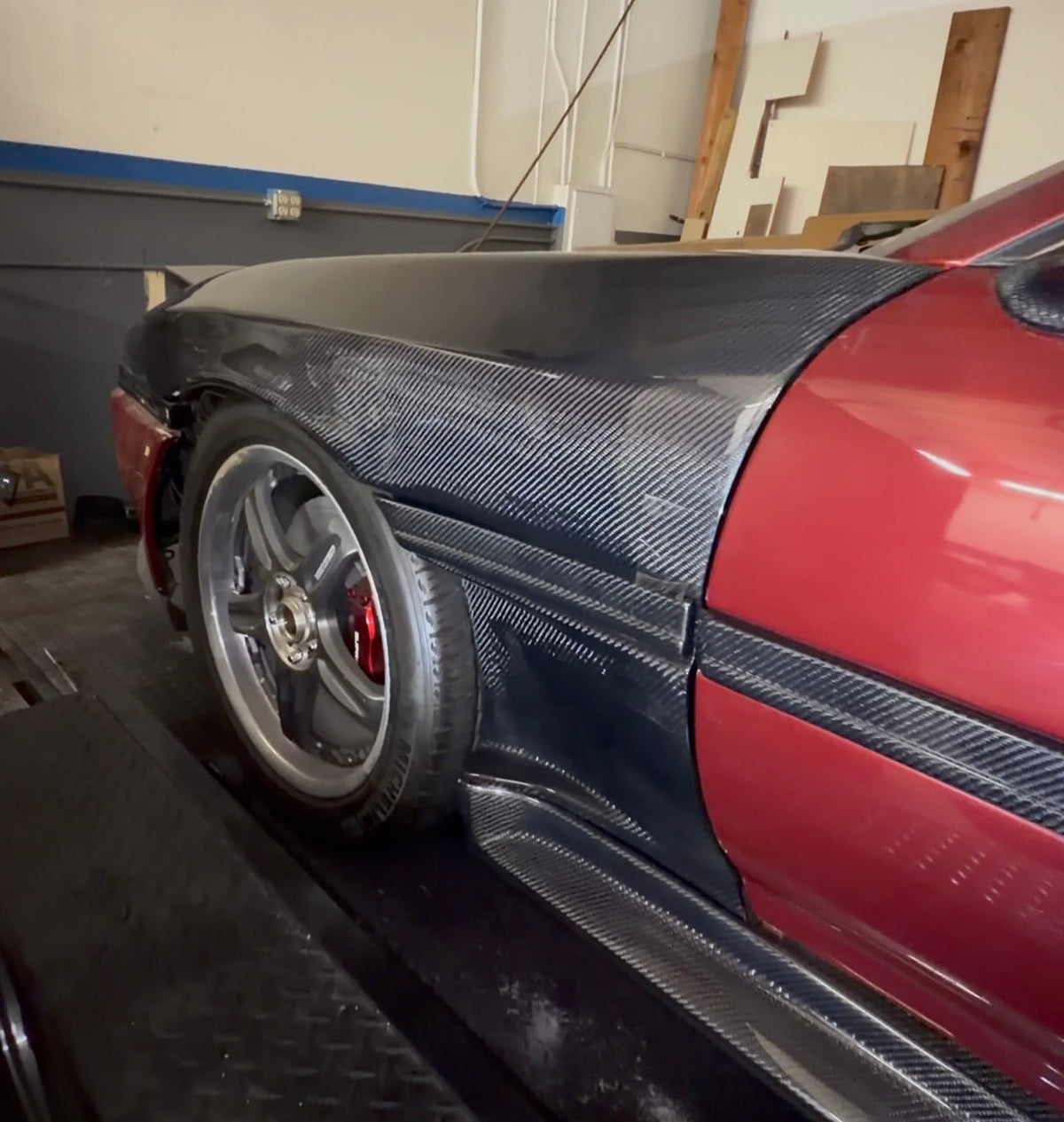 DPG carbon fiber Vented style WIDE BODY FRONT FENDERS 1986.5-1992 - MK3 Toyota Supra (A70)
