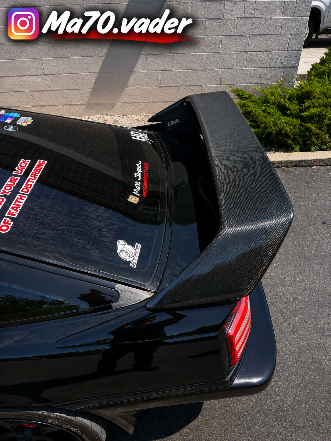 DPG F40 Style Three Piece Wing 1986.5-1992 - MK3 Toyota Supra (A70)