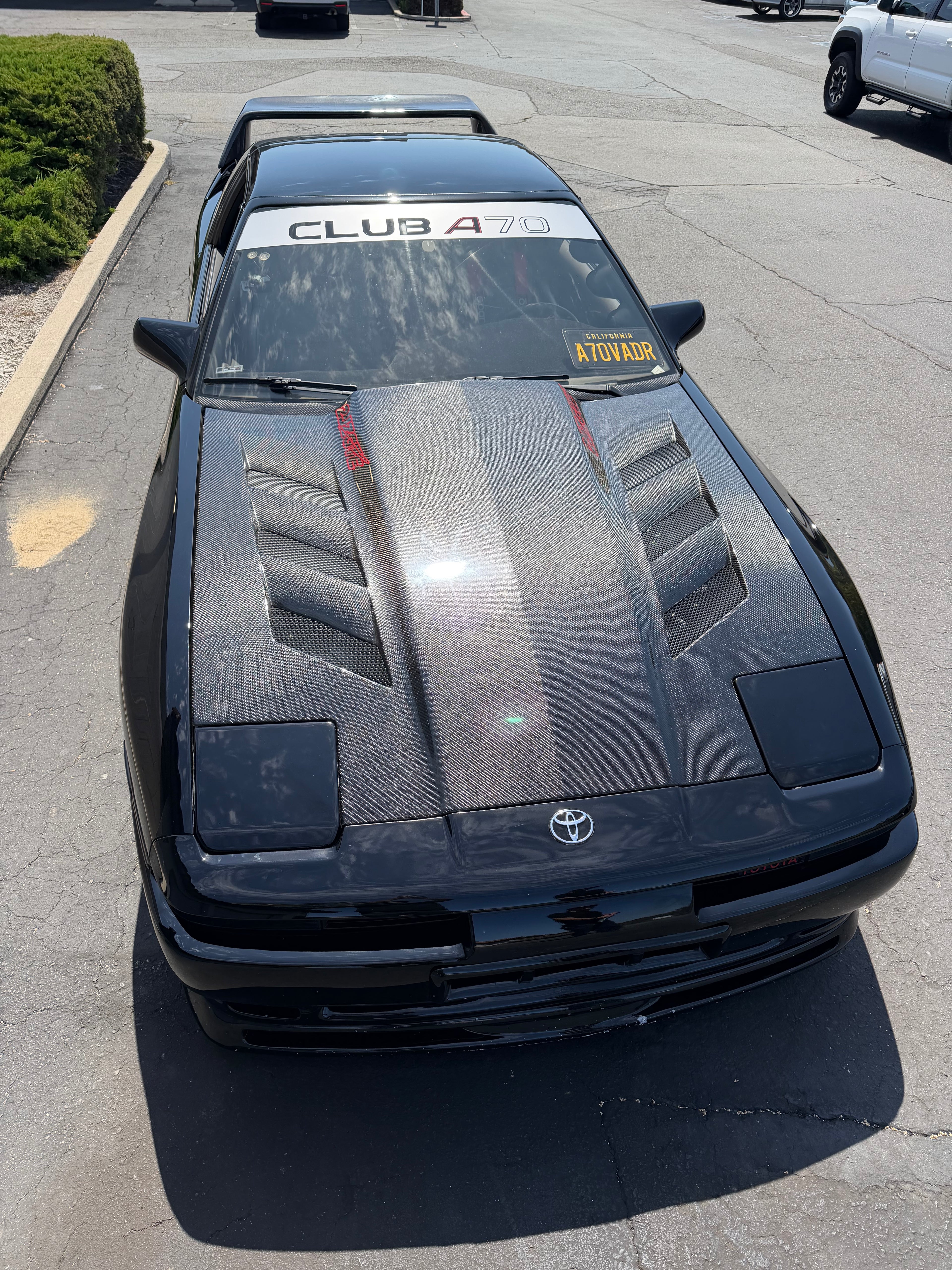 VIS RACING HOOD VIS Racing Carbon Fiber Hood AMS Style for Toyota Supra 1986-1992