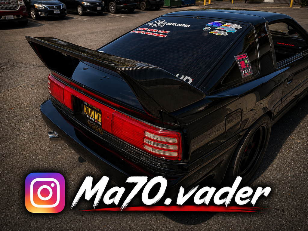 DPG F40 Style Three Piece Wing 1986.5-1992 - MK3 Toyota Supra (A70)