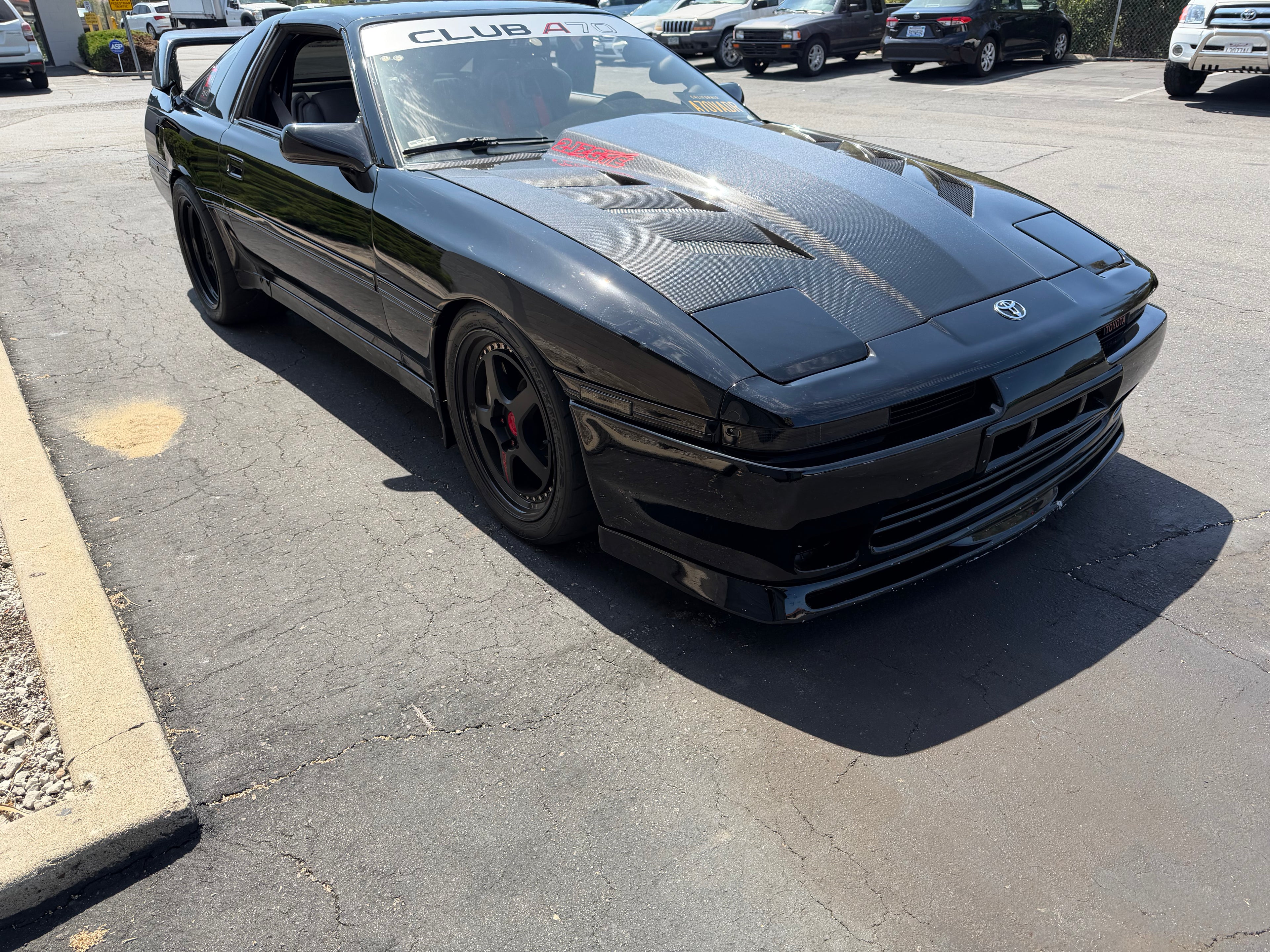 VIS RACING HOOD VIS Racing Carbon Fiber Hood AMS Style for Toyota Supra 1986-1992
